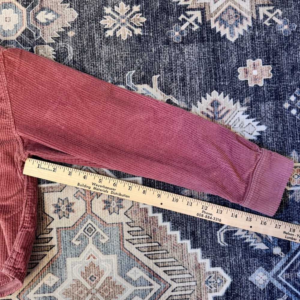 American Eagle Corduroy Button-Up Cropped 100% Cotton Jacket Women’s Size XS - Picture 11 of 12